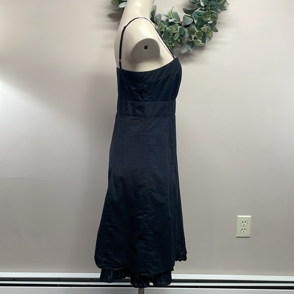 Gap Cotton Spaghetti Strap Fit and Flare Ruffled Hem Dress 8 - Picture 9 of 16